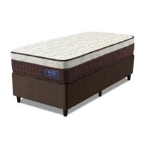 Cama Box Colchão Solteiro Molas Superlastic Euro Pillow Start 88x188x62cm Apolo