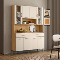 Cozinha Compacta Golden Plus 8 Portas 2 Gavetas Freijó/Soft - Kits Paraná