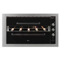 Churrasqueira Fischer 33925 a Gás Embutir Ranch 5 Espetos Inox GLP