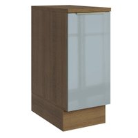 Balcão de Cozinha 35 cm 1 Porta Rustic/Cinza Lux Madesa