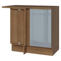 Balcão de Canto Com 1 Porta Rustic/Cinza Lux Madesa