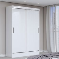 Guarda-Roupa Solteiro Saturno 2 Portas 2 Gavetas Branco - Panorama Móveis