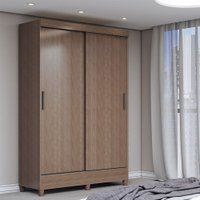 Guarda-Roupa Solteiro Bari 2 Portas 2 Gavetas Jequitiba - Panorama Móveis