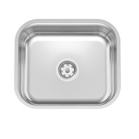 Cuba Número 0 Tramontina Lavínia 40 BL Standard em Aço Inox Polido 40 x 34 x 14,5 cm com Válvula