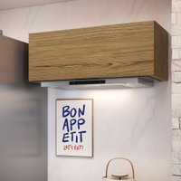Armário Aéreo Cozinha 80 Cm Florença 1 Porta Naturalle - Decibal