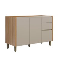 Balc&atilde;o de Cozinha 2 Portas 3 Gavetas Allure Linea Brasil 120cm