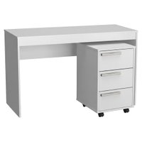 Mesa Escrivaninha e Gaveteiro Para Escritorio B29 Branco NOVAM