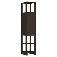 Estante Multiuso 3 Prateleiras EY107 200X40 cm Grafite Intenso NOVAM
