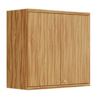 Armário Aéreo de Cozinha 80 Cm Sauvignon 2 Portas 100% Mdf 11030 Amêndoa - Rio Doce