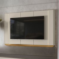 Painel para TV Até 75 Polegadas Elven com Led Tauari/Off White - Pnr Móveis