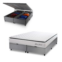 Conjunto Box Ba&uacute; Queen Hellen 158x198x64cm