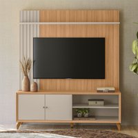 Estante para TV Até 65 Polegadas Valenca 2 Portas Jequitiba/Off White Fosco - Linea Brasil