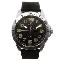 Relógio Masculino de Aço Tuguir Analógico Infinity 9169H Prata e Preto e vermelho