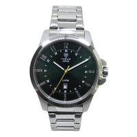 Relógio Masculino de Aço Tuguir Analógico Infinity 6117H Prata e Verde