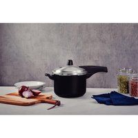 Panela de Pressão Tramontina Vancouver Effect em Alumínio Antiaderente Starflon Max Preto 20 cm 4,5 Litros