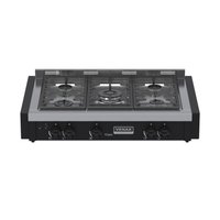 Fogao a Gas de Embutir de Bancada 5 Bocas Venax Temis Preto