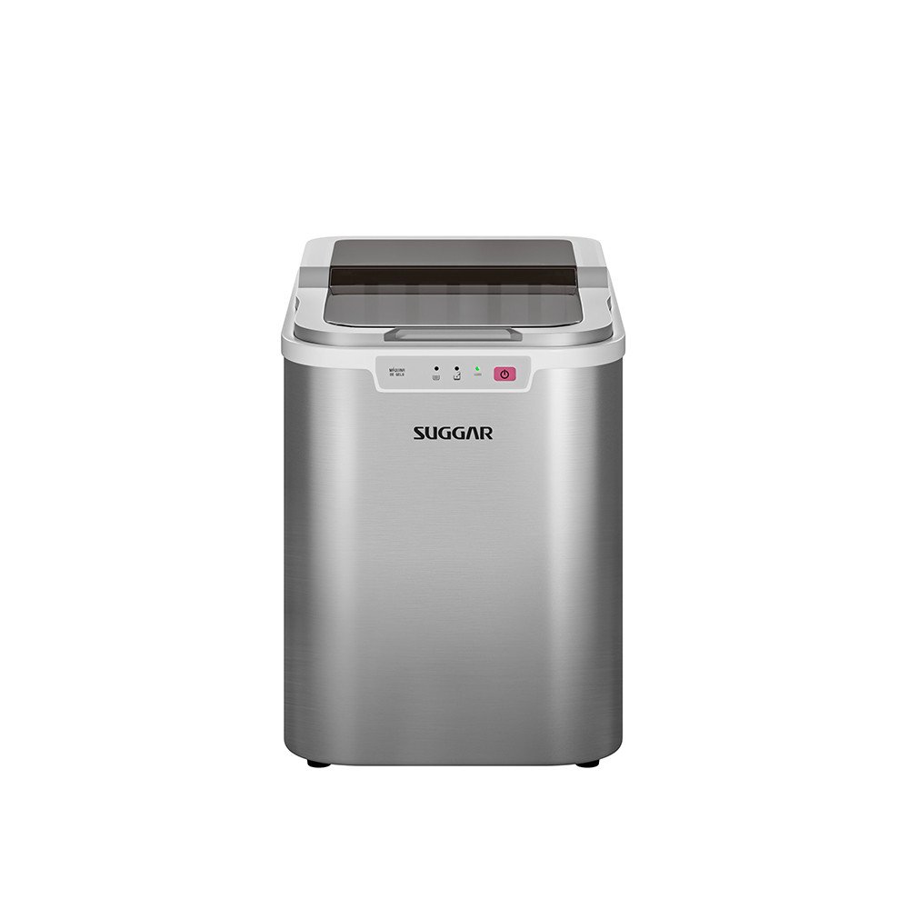 Máquina de Gelo Suggar 15kg Gelo Rápido e Bandeja Coletora e Pá 120W MG15