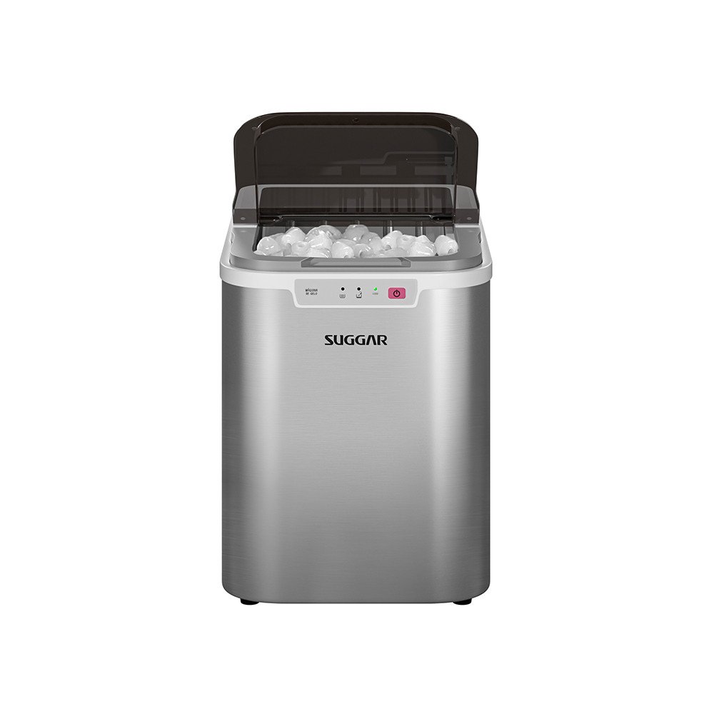 Máquina de Gelo Suggar 15kg Gelo Rápido + Bandeja Coletora e Pá 120W MG15 127V