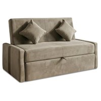 Sofá Cama 2 Lugares 1,45m com Almofadas Chloe