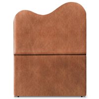 Cabeceira Solteiro 100 cm Selena Com Frame Corino Camel Artte