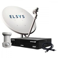 Kit Receptor e Antena 60cm Satmax Banda KU Elsys ETKI99 - Preto