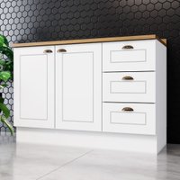 Balc&atilde;o de Cozinha com Tampo Henn Americana 120cm 2 Portas Cl&aacute;ssico