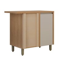 Balc&atilde;o Canto Com Tampo Allure Linea Brasil 100 MDF