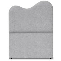 Cabeceira Solteiro 90 cm Com Frame Selena Boucle Cinza Artte