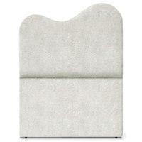 Cabeceira Solteiro 90 cm Com Frame Selena Boucle Prata Artte