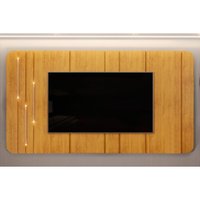 Home p/ TV até 75 Pol Celine c/ Led 241cm Cedro - DJ Móveis