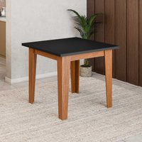 Mesa de Jantar Quadrada 4 Lugares Multimóveis CR50223 Cinamomo/Preto