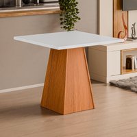 Mesa de Jantar Quadrada 4 Lugares Multimóveis CR50226 Cinamomo/Off White