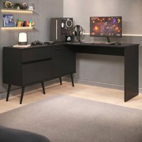 Mesa Gamer em L para Computador 2 Portas 1 Gaveta Arena Multimóveis MP6050
