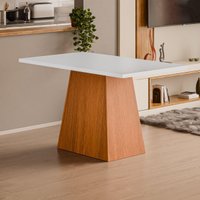 Mesa de Jantar 4 Lugares Multimóveis CR50227 Cinamomo/Off White