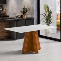 Mesa de Jantar 6 Lugares Multimóveis CR50248 Cinamomo/Off White