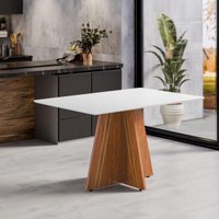 Mesa de Jantar 4 Lugares Multimóveis CR50246 Cinamomo/Off White