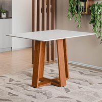 Mesa de Jantar 4 Lugares Multimóveis CR50240 Cinamomo/Off White