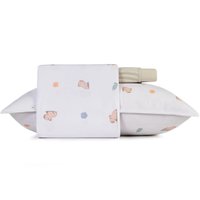 Jogo de Cama Solteiro 3 Pçs Mundo Kids Malha 100% Algodão Altenburg Capi