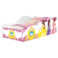 Cama Carro Solteiro MDF 197X92 cm 1155 Princesas Decmade
