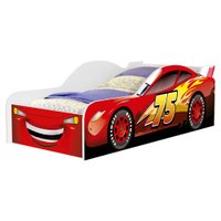 Cama Carro Juvenil MDF 158X73 cm 4040 Vermelho Decmade