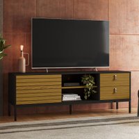 Rack para TV Até 60 Polegadas Industrial Acquamarina Preto/Cedro - Pnr Móveis