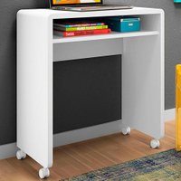 Mesa Escrivaninha em 15mm Alexandrita 1 Prateleira Branco - Pnr Móveis