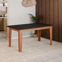 Mesa de Jantar 6 Lugares Multimóveis CR50225 Cinamomo/Preto