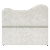 Cabeceira Casal 140 cm Com Frame Selena Boucle Prata Artte