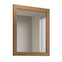 Espelho com Moldura Madeira Macica Taeda 90x78 cm 2816 Freijo Festra