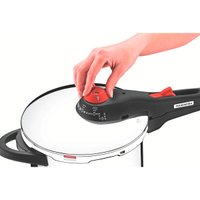 Panela de Pressão Tramontina Solar Aço Inox 6 L Fundo Triplo com 5 Dispositivos de Segurança 22 cm