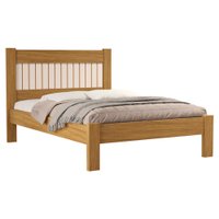 Cama Casal MDF 199X145 cm Bela Nature Off Decmade