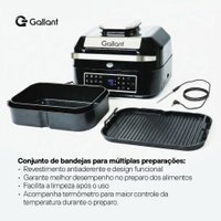 Fritadeira Elétrica Air Fryer 12 Em 1 Barbecue Gallant 6,5L ONE-TOUCH GFE06