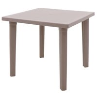 Mesa Sancho 80 x 80 cm em Polipropileno Camurça - Tramontina