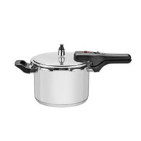 Panela de Pressão Tramontina Brava em Aço Inox com Fundo Triplo 20 cm 4,5 Litros
